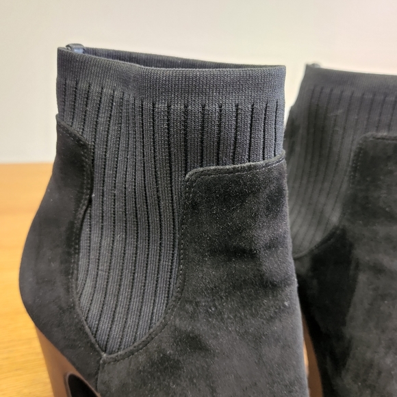 Rebecca Minkoff Dessey Platform Chelsea Boot Black Suede - Picture 6 of 12